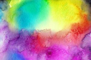 Abstract colorful watercolor for background photo