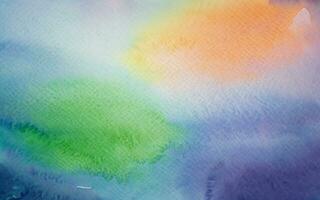 Abstract colorful watercolor for background photo