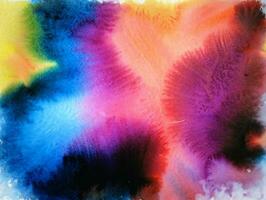 Abstract colorful watercolor background photo