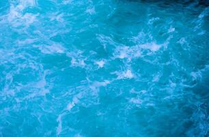 Blue water surface background photo