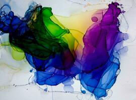 Colorful alcohol ink abstract background photo