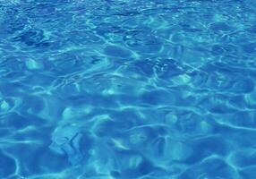 Blue water surface background photo