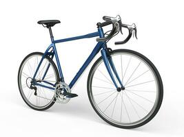 Blue sports race bicycles photo