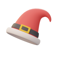 3D red hat Christmas decorative elements png