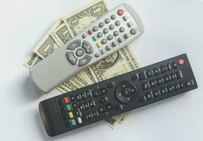 Pay TV or television concept. photo