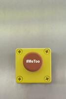 Industrial switching button with text Me Too photo