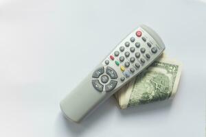 Pay TV or television concept. photo