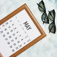 mayo 2020 mensual calendario foto