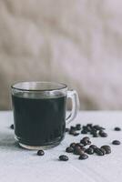 A cup of black coffee photo