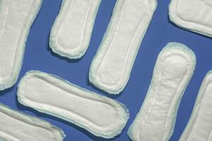 Menstrual concept. Menstrual pads for women. photo