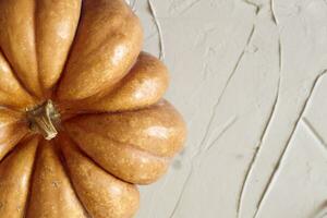 Rustic autumn pumpkins photo