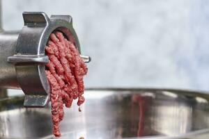 Electric meat grinder photo