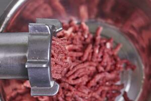 Electric meat grinder photo