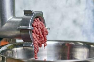 Electric meat grinder photo