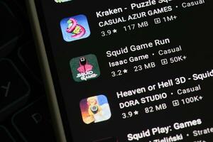 Popular Netflix new show - Squid games mobile game application photo