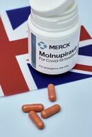 Molnupiravir - first approved oral anti-viral pills against Covid-19 photo