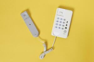 Wired landline telephone photo