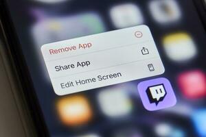 Uninstalling Twitch application. Deleting Twitch app photo