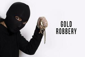 Robber stole gold photo