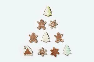 Xmas sweets on white background photo