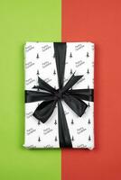 X-mas gift box on white photo