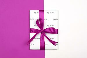 X-mas gift box on white photo