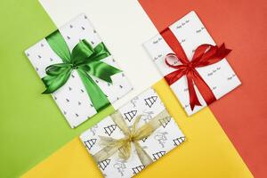 X-mas gift box on white photo