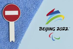 símbolo de Beijing 2022 invierno paralímpico juegos boicotear foto
