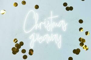 Christmas giveaway concept photo