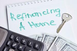 Refinancing a home photo