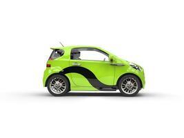 Compact Green Car with Black Decal photo