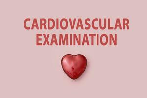 Cardiovascular examination concept photo