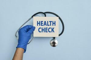 Health check concept photo