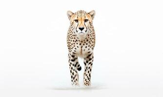 Animal World On A Minimal Background, Cheetah. AI Generated. Free Photo. photo