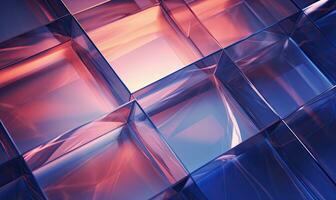 Modern glassmorphism inspired abstract background with vibrant color blocks. Created by AI photo