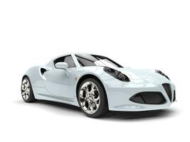 Clear white luxury sports car photo