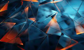 Vibrant abstract geometric background with glassmorphism elements. AI Generative photo