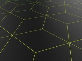 Abstract network pattern - bright green line shapes photo