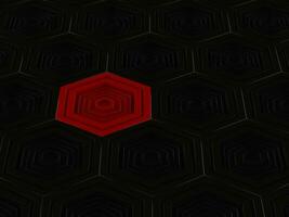 Dark and shiny abstract hexagon shapes photo