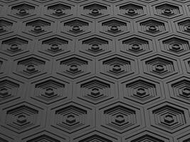 High tech black hexagons background photo