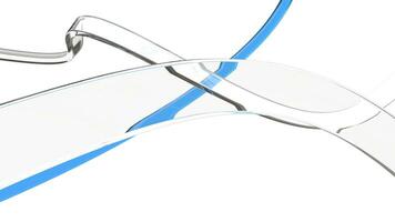 Abstract glass ribbon and flow shapes photo