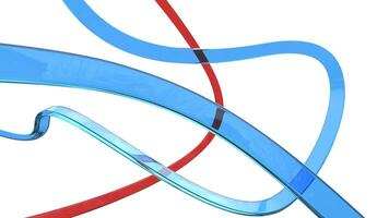 Beautiful abstract red and blue flow background photo