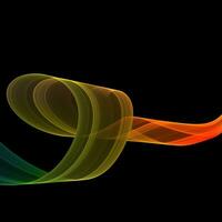 Flowing abstract smoke shape photo