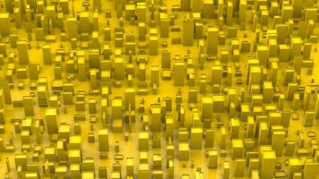 Yellow abstract cubic low poly city environment background photo