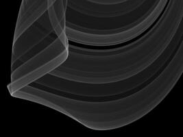 Smooth flow of a wispy smoke photo