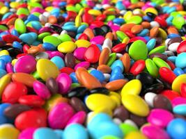 Bright and colorful pebbles - macro shot photo