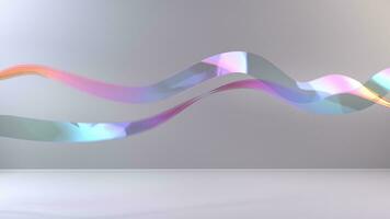 Beautiful and graceful shiny colorful abstract curve shapes - abstract background photo