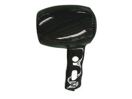 Small black hairdryer, top view photo