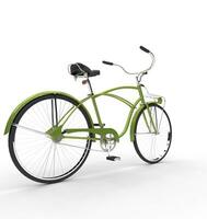 Green Bicycle - rear side view photo