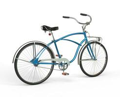 Clásico azul bicicleta foto